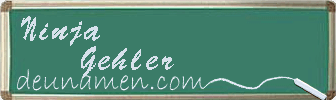 Ninja Gehler Visitenkarte